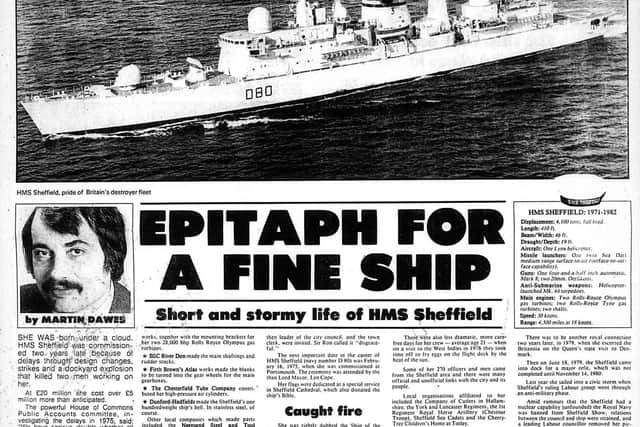 Coverage of the Falkland Islands War in the Star, Sheffield, May 1982