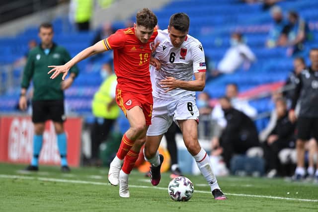 Wales' David Brooks in action against Albania at the Cardiff City Stadium. (Photo by Justin Setterfield/Getty Images)