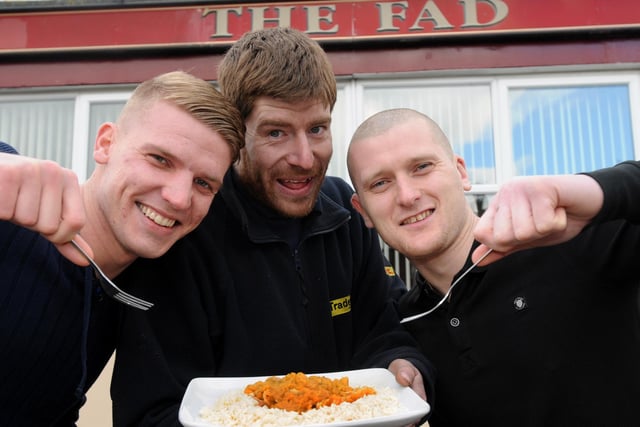 Back to 2013 for The Fad curry competition with Nathan Codling, Colin Robson and Ian Pippin all pictured.
