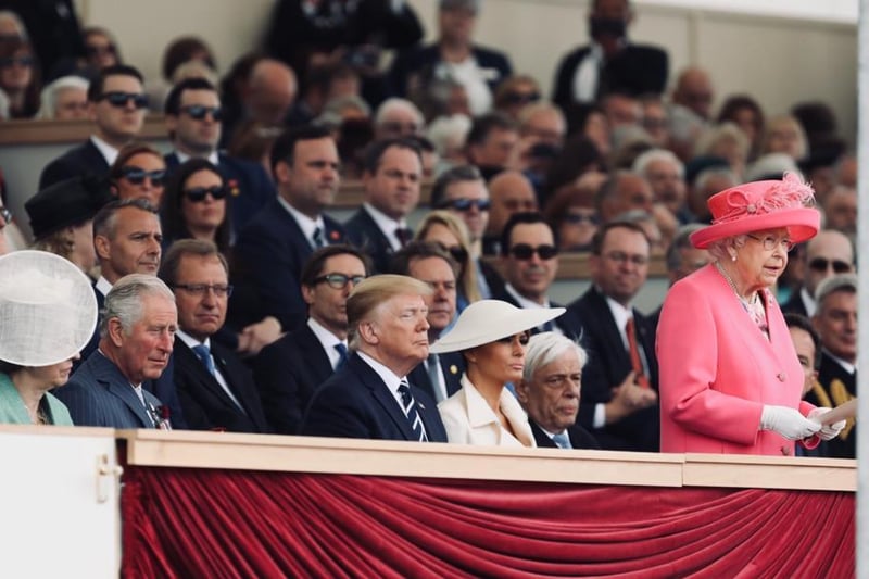 The Queen gives a speech to bring the D-Day ceremony to an end.