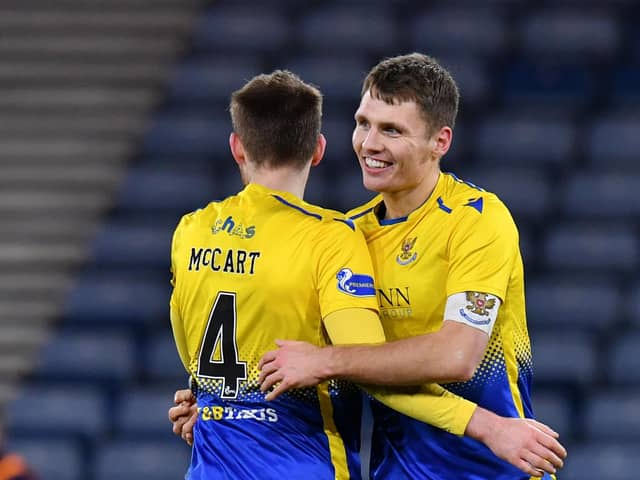 Jamie McCart of St Johnstone has been linked with Sheffield Wednesday, but he'd cost a fee... (Photo by Mark Runnacles/Getty Images)