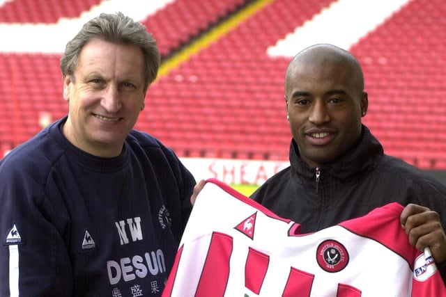 Dean Sturridge is welcomed to United by Neil Warnock