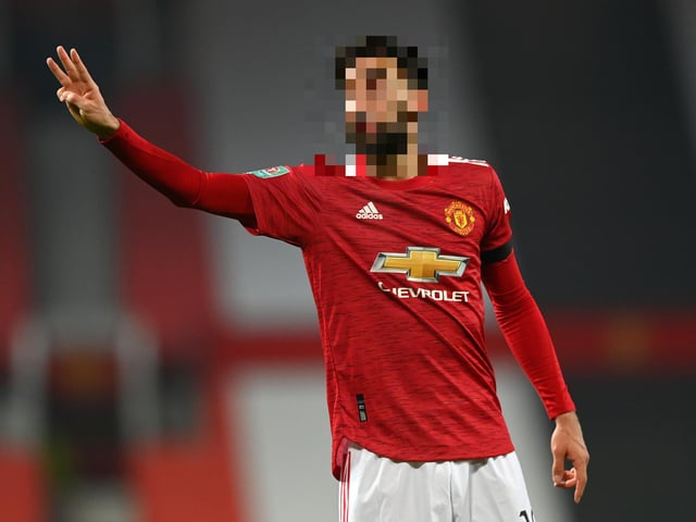 a) Nemanja Matic. b) Bruno Fernandes. c) Daniel James. d) Diogo Dalot.
