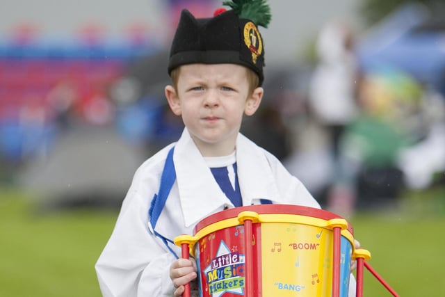 A young drummer at the Games