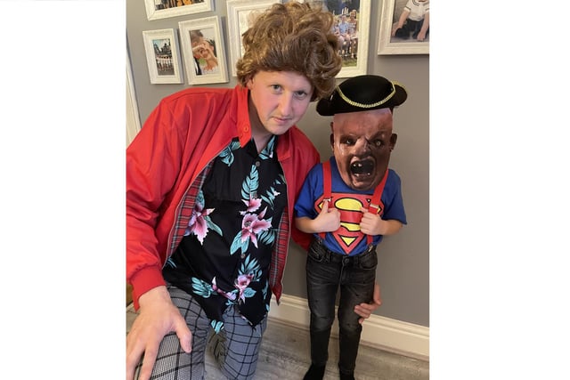 Sloth and Chunk -  Tony and Romeo Paynes Halloween costumes