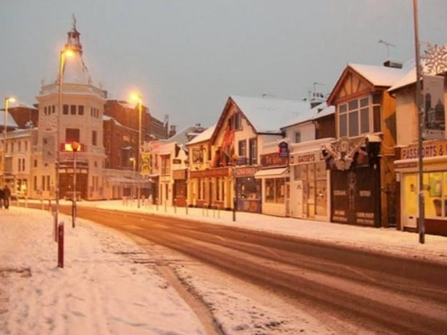 It's not often Portsmouth gets proper snow. But when it does, doesn't it look gorgeous? Pictured is Albert Road, in Southsea.
