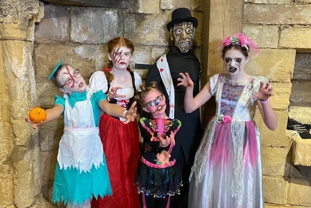 Susie Sue said: "My girls having a scary fun day at Conisbrough Castle."