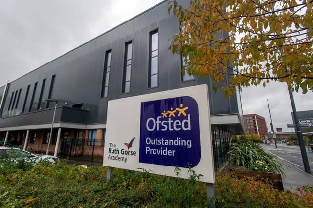 The Ruth Gorse Academy, located in Black Bull Street, Leeds Dock, was rated 0.92 well above average.