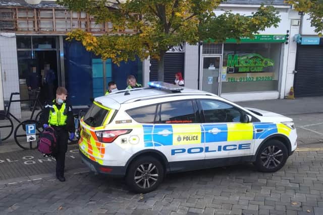 Police arrested a man after a raid on a former shop on Market Place, Doncaster