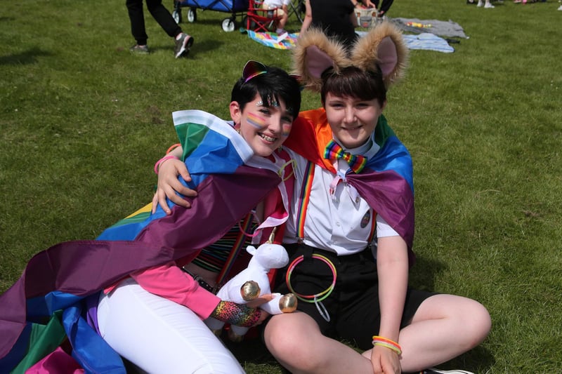 Charlotte, Teagan at Gay pride Chesterfield.