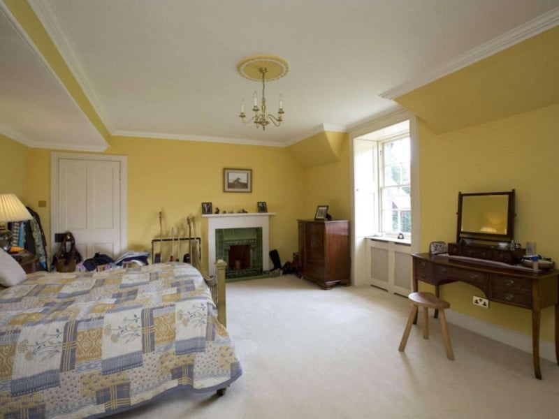 Upstairs, the farmhouse has a master bedroom with an ensuite, and four other bedrooms which share two bathrooms between them.