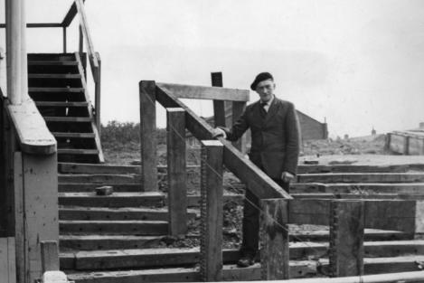 A new barrier at Simonside Hall to ensure easy access to the stand for the international. But what was the occasion in 1968?