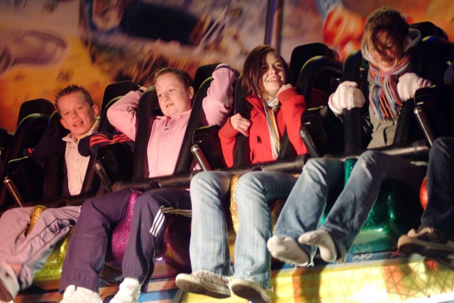 Alongside the bonfire and fireworks displays, there were a number of fairground rides for visitors to enjoy.