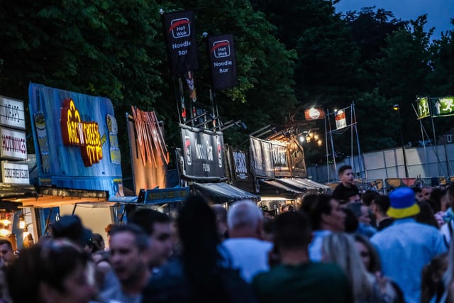 Some of the food trucks available at Tramlines