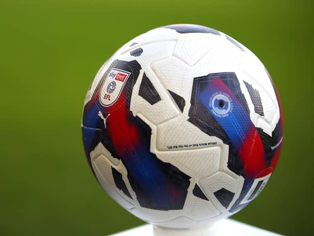 A general view of the match ball ahead of kickoff of Sheffield United v Stoke City at Bramall Lane (Ashley Allen/Getty Images)