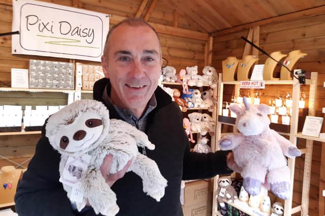 Andrew Tollerfield of Pixi Daisy,  is delighted that Sheffield Christmas Market is back