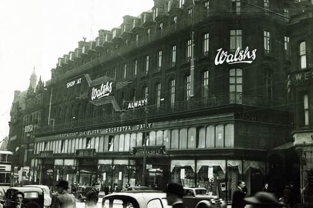 The department store of John Walsh Ltd, High Street, Sheffield, in 1950