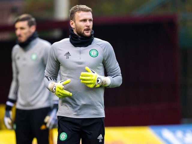 The former Dundee goalkeeper starts for the third consecutive match.