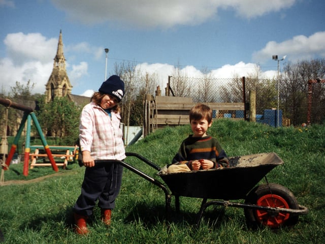 Burngreave Environment Group helped city youngsters plant fruit trees around the Burngreave Adventure Playground in 1998