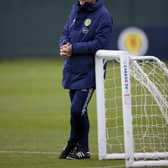 Manager Steve Clarke during a Scotland training session at the Oriam: Craig Williamson / SNS Group