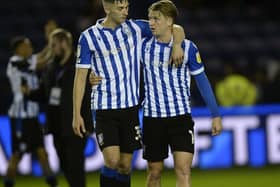 Jordan Storey, left, was the only natural central defender in the SHeffield Wednesday starting XI that took on Crewe on Tuesday. Pic Steve Ellis