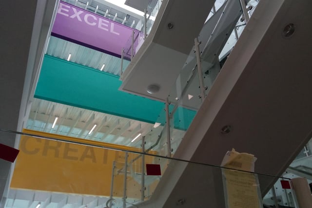 The main staircase inside the Doncaster UTC