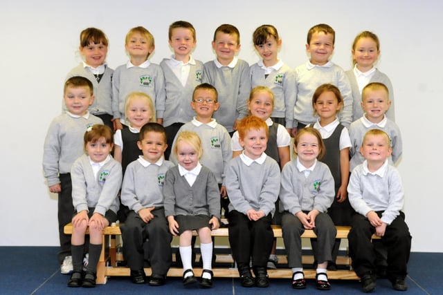 Miss Bates' reception class 8 years ago. Recognise anyone?