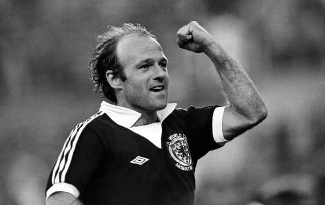 Archie Gemmill celebrates after netting the winning goal for Scotland on June 11, 1978. (Picture: SNS)