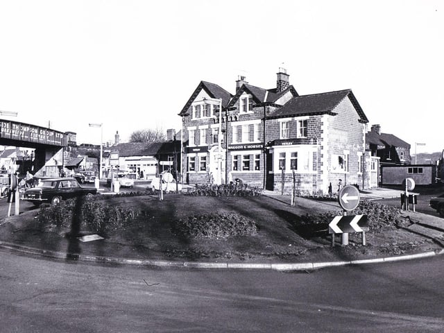 The Waggon and Horses pub in Chapeltown centre, Sheffield, in January 1974