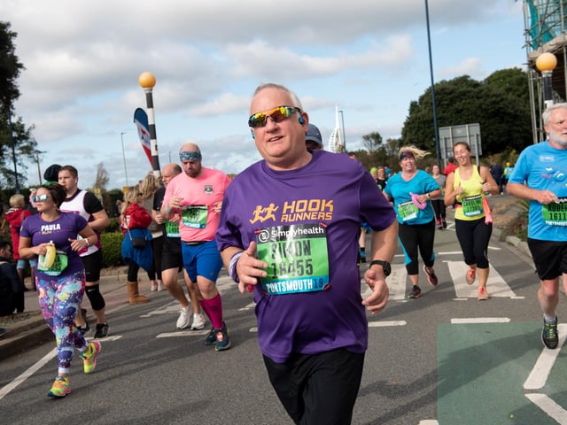 Action from the Great South Run. (201019-268)
