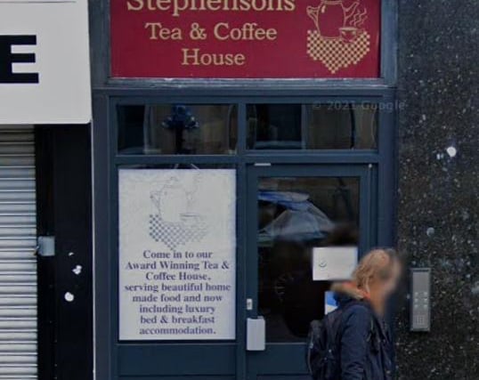 Stephenson's Tea & Coffee House, 11-19 Stephenson Place, S40 1XL. Rating: 4.6/5 (based on 188 Google Reviews). "Excellent food and drink, very pleasant and helpful staff."