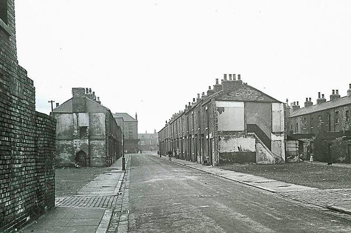 James Street is seen here looking west towards Lynn Street from Mainsforth Terrace. Photo: Hartlepool Library Service.