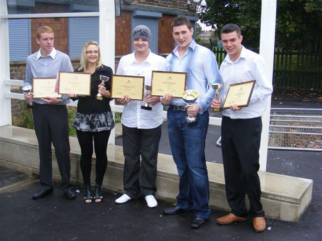 Doncaster Council Craft Apprentices celebrated their achievements at a recent awards ceremony.
Pictured in 2010 were Lewis Fitzpatrick, 2nd year apprentice of year (gas fitter), Jessica Pell -Taylor, 3rd year apprentice of year (electrician), Adam Coultard, 4th year apprentice of year (electrician), Liam Dyer, Doncaster Council Public Buildings Maintenance overall apprentice of year (electrician) and Luke Camplin, 1st year apprentice of year (gas fitter). Not pictured - Grant Webster, overall Transport Services apprentice of year (Motor Vehicle Technician).