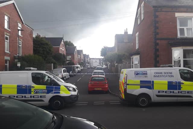 A huge police cordon is in place in Nether Edge, Sheffield this afternoon