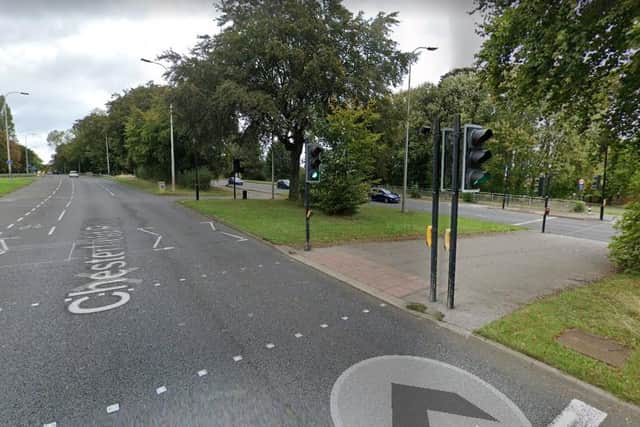 A casualty was taken to hospital last night after a car crash on Chesterfield Road, Sheffield. Picture: Google