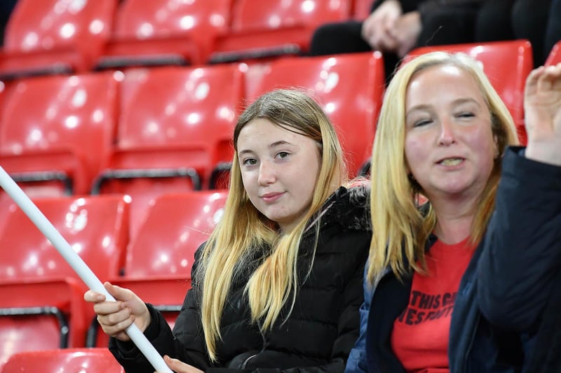 Young fan at the Stadium of Light ahead of Sunderland's win over Cheltenham Town. Picture by Frank Reid