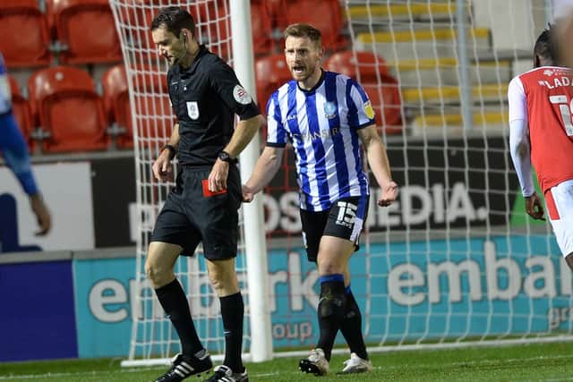 Sheffield Wednesday will welcome back defender Tom Lees, sent off in the 3-0 defeat at Rotherham United last week, for tomorrow's clash with AFC Bournemouth at Hillsborough tomorrow evening. Photo: Steve Ellis.