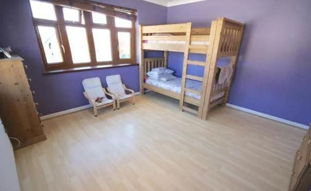 Inside another one of the other bedrooms.