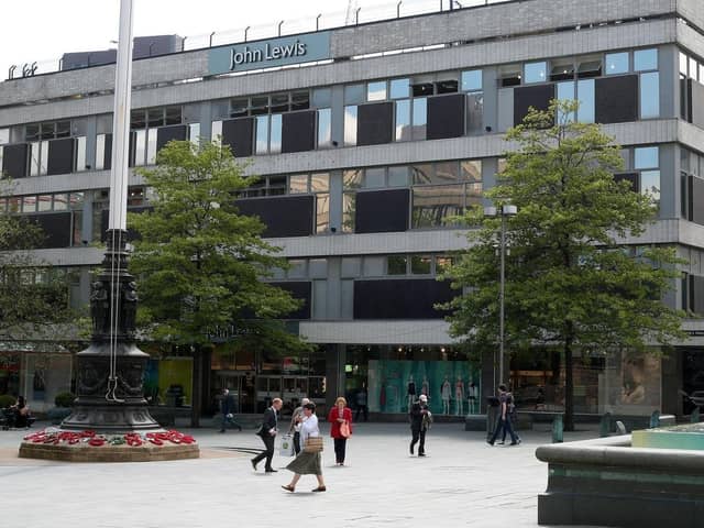 The John Lewis in Barker's Pool, Sheffield, features in the council's plans for the regeneration of Sheffield in the Heart of the City II scheme.