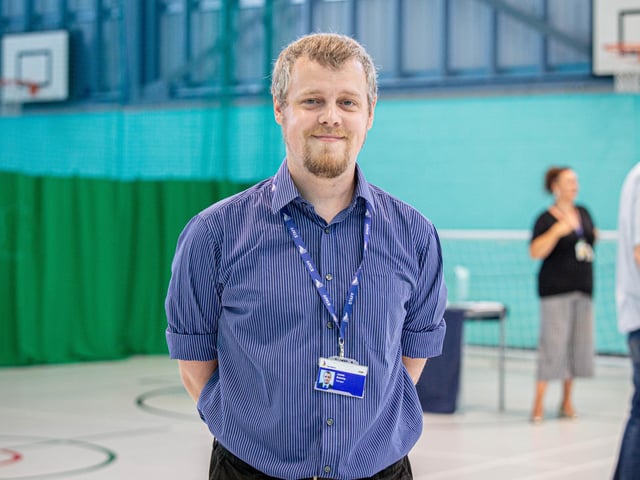 Principle, James Doherty at UTC College in Portsmouth. Picture: Habibur Rahman