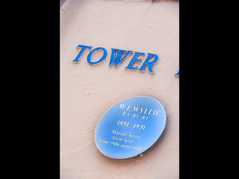 The artist W L Wyllie is remembered with a plaque outside his former home in Old Portsmouth on the side of Tower House in Tower Street. He is best remembered in the city as campaigning for the restoration of HMS Victory as a founder member of the Society for Nautical Research. His 42-foot panorama of the Battle of Trafalgar still hangs in the Royal Naval Museum within the Historic Dockyard at Portsmouth
Picture: Ian Hargreaves (141665-11)