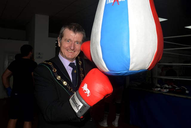 Official opening of Harworth Boxing Club. Pictured is Bassetlaw District Council Chairman Coun Jim Anderson.