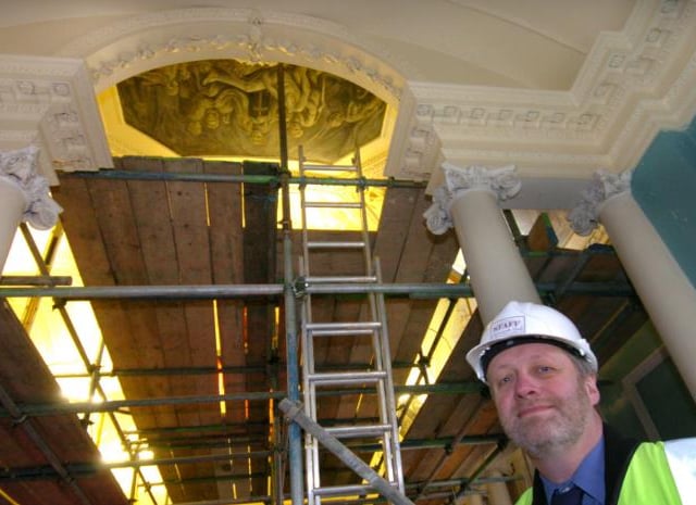 Restoration at Cusworth Hall in 2006.