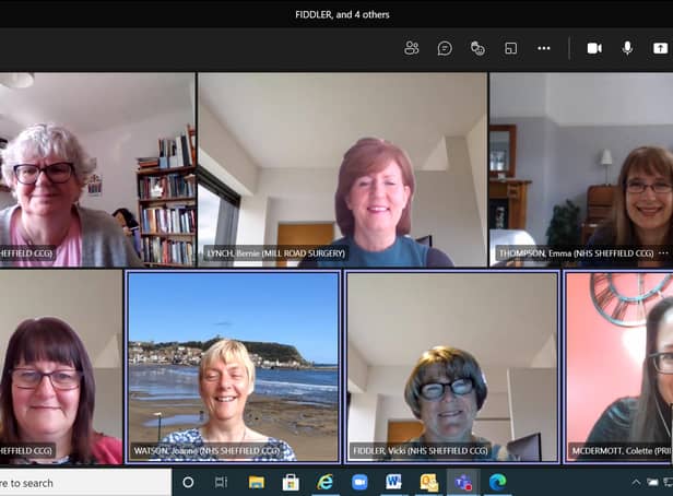 Some members of the PCDN team on a virtual call