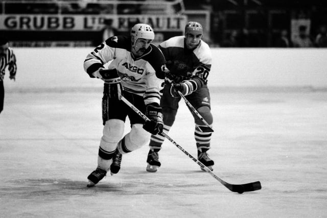 Defenceman Tim Coughlin, came in along with Steve Gatzos in 1990-91, and left with him too, just 17 games later. (Pic: Bill Dickman/Fife Free Press)