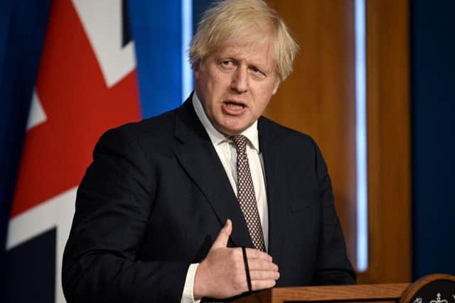 Prime Minister Boris Johnson has announced Covid-19 measures for England to combat the Omicron variant. Picture: Getty Images