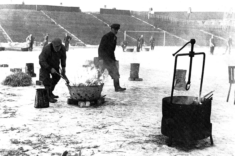 Huge fires were blazing on the Roker Park pitch in a bid to get the surface playable. Meanwhile, the people of Sunderland got on with daily life. Jean Lewis remembered: "Had to walk from Marley Potts to Hepworths in Pallion for work."