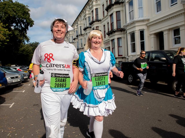 Action from the Great South Run. (201019-279)