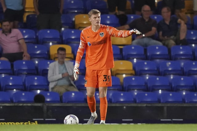 The goalkeeper was brought in as an emergency loan for Pompey’s Papa Johns Trophy trip to AFC Wimbledon, which was his only Blues appearance. (Picture Jason Brown)