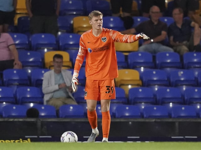 The goalkeeper was brought in as an emergency loan for Pompey’s Papa Johns Trophy trip to AFC Wimbledon, which was his only Blues appearance. (Picture Jason Brown)